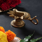 Handcrafted Brass Diya - Shankh